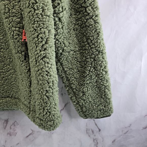 Chubbies Pullover Mens Small Green Fleece Quarter Zip High Pile Lasso Pink - Picture 4 of 10